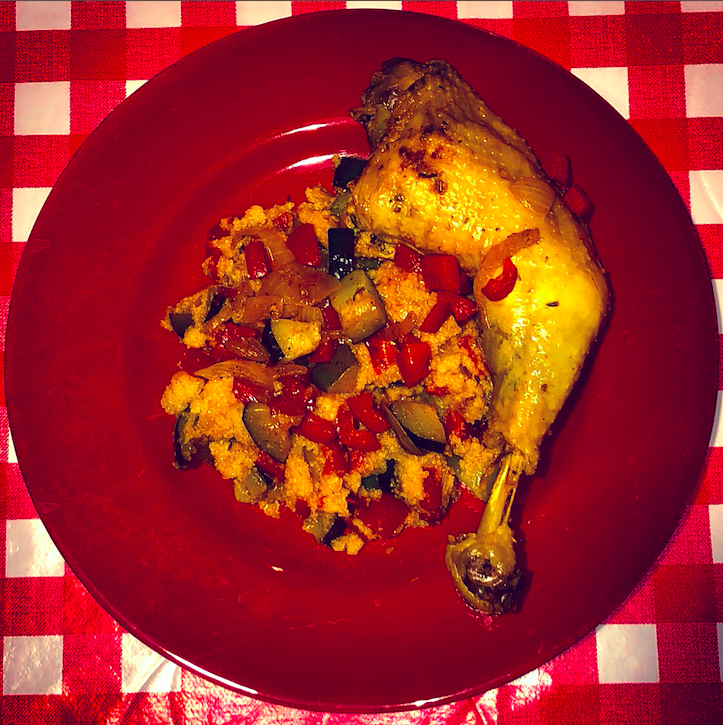 Semoule et poulet au citron