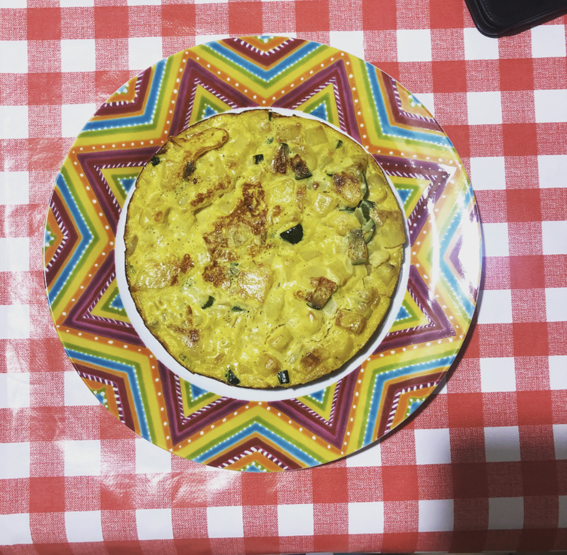 Omelette PDT et légumes