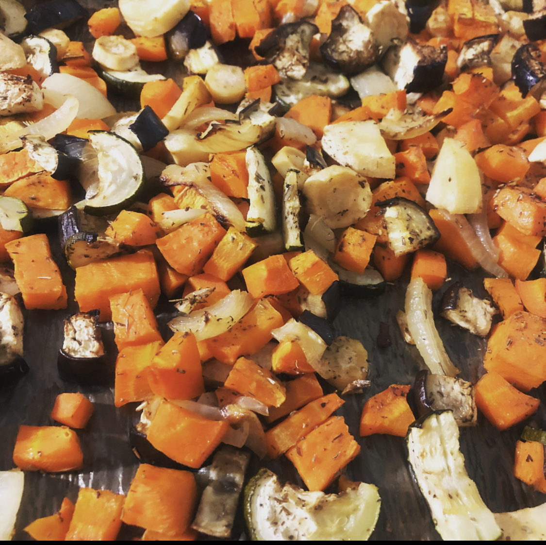 Légumes variés au four