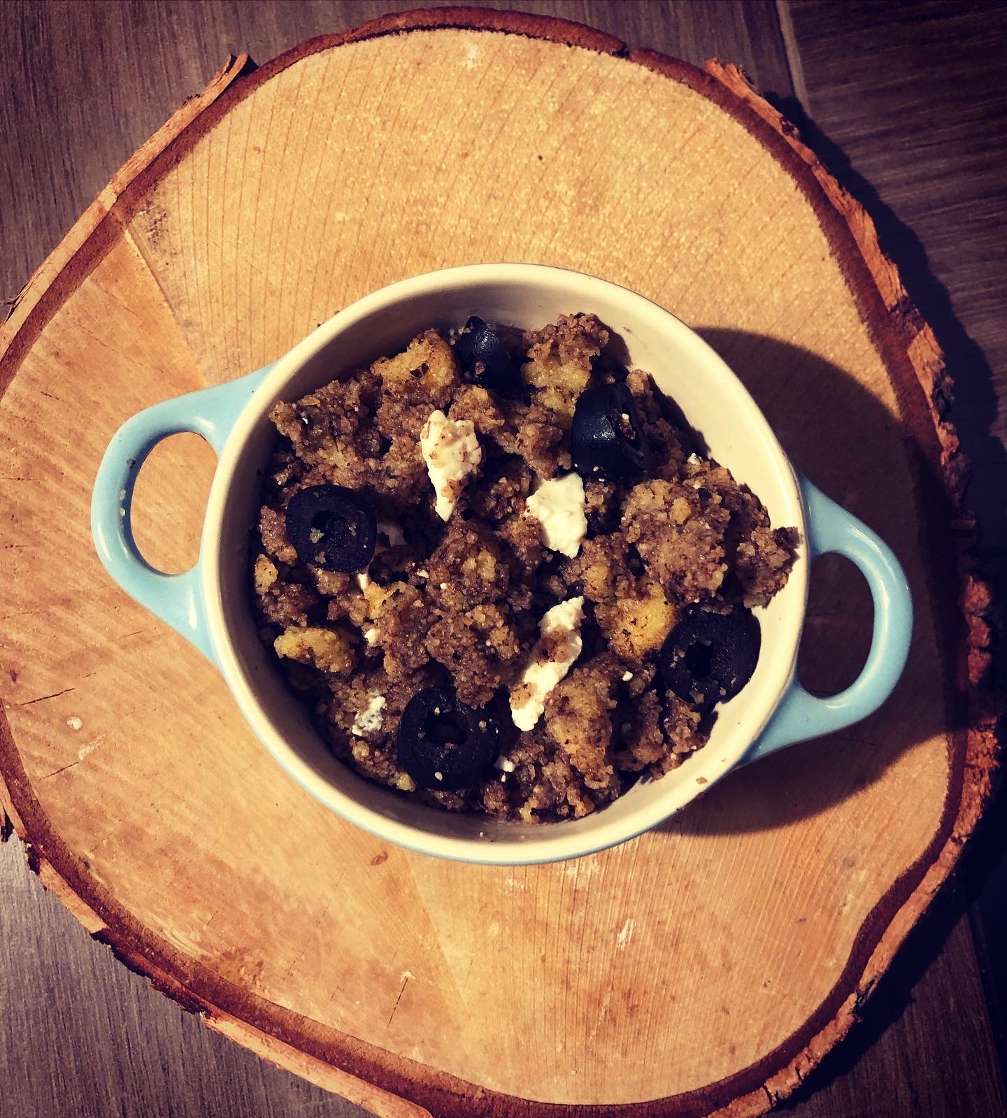 Polenta à la tapenade et olives