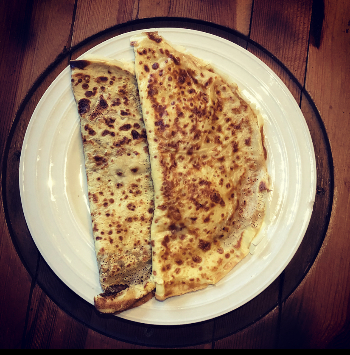 Crêpes au jambon et fromage