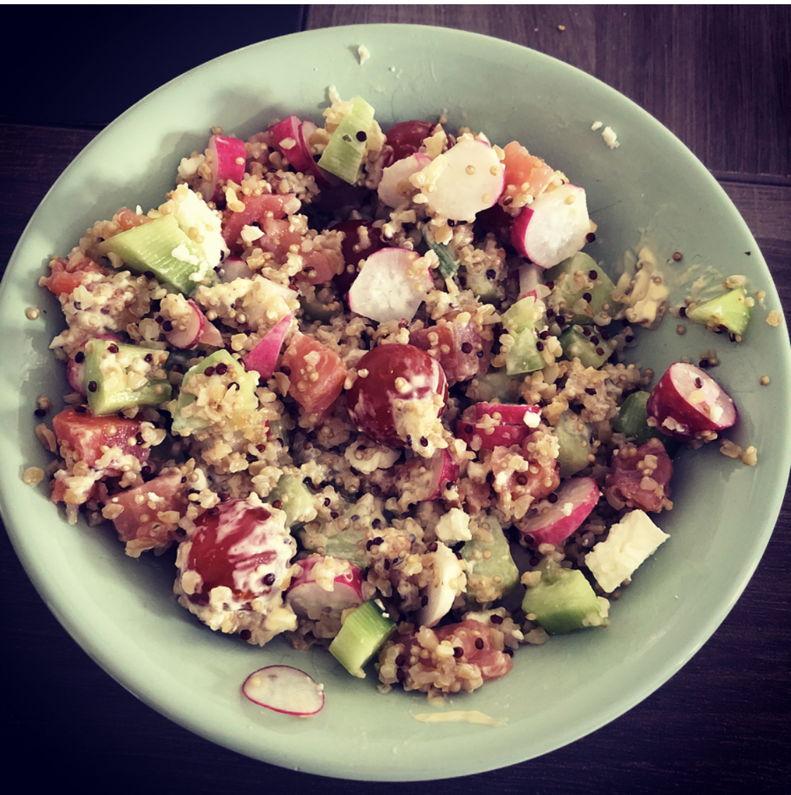 Salade de quinoa/béarnaise